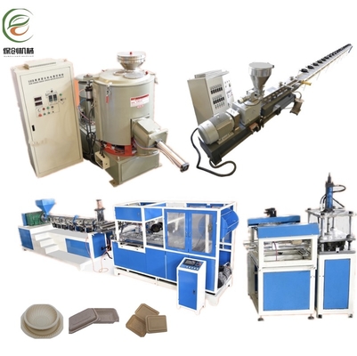 Factory Direct Sale Degradable Straw Market Tray Lunch Box Tableware Making Machine
