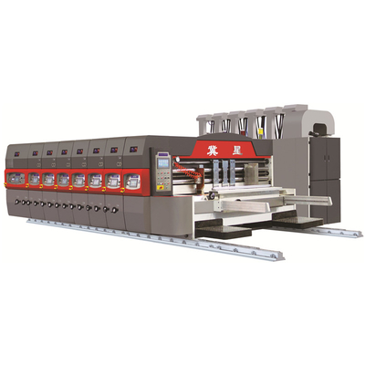 Automatic Corrugated Cardboard Box Making Machine Box Printing Machine With Slotting Die Cutting