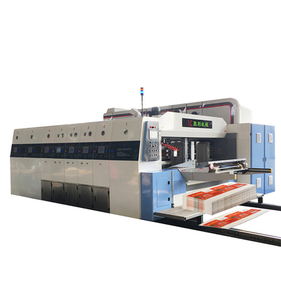 Corrugated cardboard box maker paper box printing machine paper box printing machine colorful pizza box printing die cutting machine
