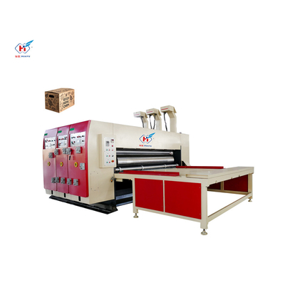Hotels 2 color automatic cardboard box making machine aolor 4 pizza box making machine printer
