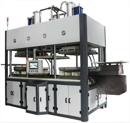 Factory Mechanical Arm Fast Food Box Making Sugar Cane Paper Pulp Tableware Machine
