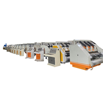 Corrugated Cardboard Making Cardboard Box Paper Making Creasing Single Facer Machine From Corrugator Production Line Price